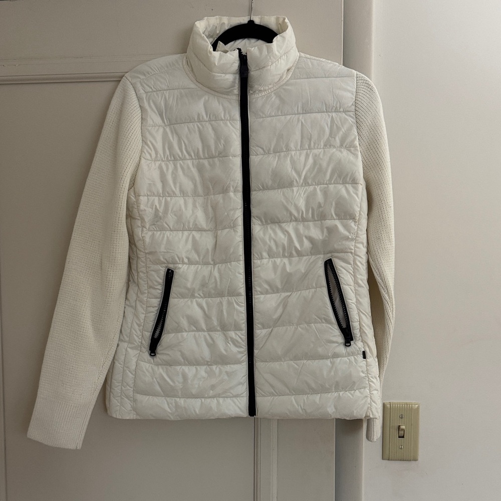 Lou & Grey Sweater Puffer Jacket SZ S - Picture 2 of 8